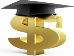 Dollar Sign with Mortar Board